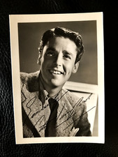 Peter Lawford 3 1/2" X 5"Pre-Print Autographed Photo Vintage 1940's Rat Pack JFK