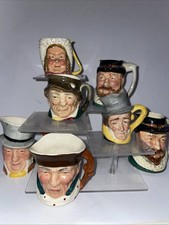 7x Mixed Small Character Jugs