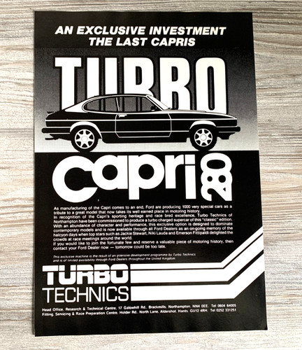 Turbo technics ford capri 280 - turbo,