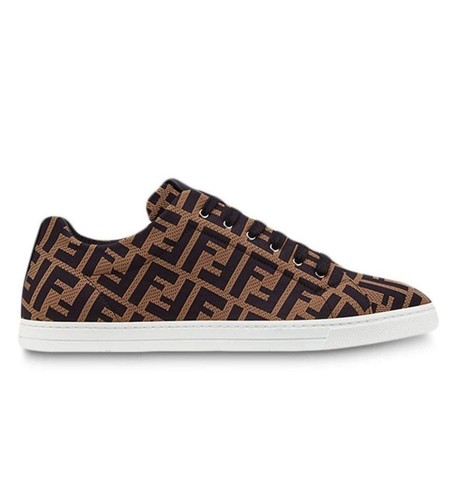 Motif knitted black brown - motif, black/brown