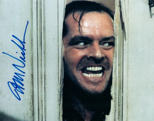 Jack nicholson signed 8x10 - nicholson,