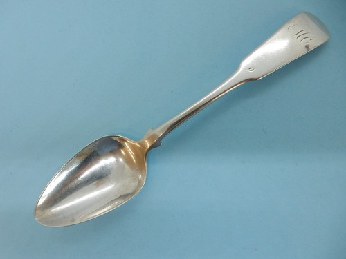 Sterling silver fiddle pattern - silver,