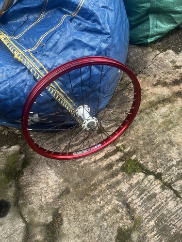 Front bmx wheel - red,, quando