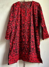 ♲Lovely Red Floral Indian