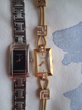 2 x ladies watches - 'gold'