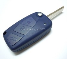 3 Button Blue Flip Key Fob