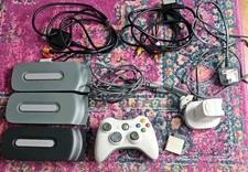 Xbox 360 Spares Lot inc 3 x HDD 1 Controller 2 Rechargeable Battery Packs Cables