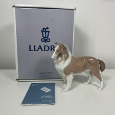 Lladro Retired Dog Shetland Sheepdog 01008326 Mint Boxed & COA Papers
