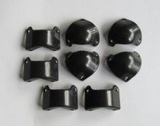 8 Pack Front Rear Black