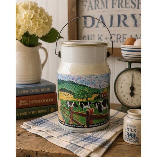 Vintage chupa chups milk can - vintage,