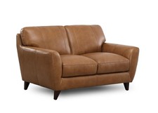 Nest Astrid 2-Seater Sofa in New Berlin Honey Espresso Wood Legs RRP £1849