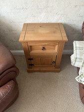 Small Pine Cabinet With Drawer And Cupboard