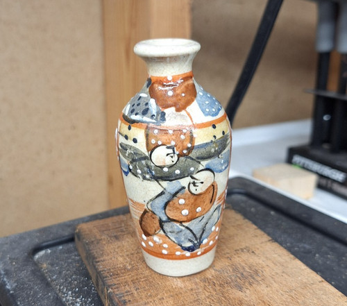 Satsuma pottery miniature vase - pottery,
