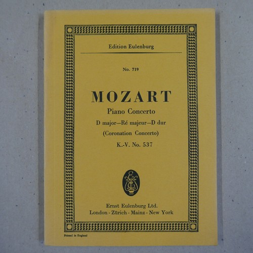 Mini pocket score mozart piano - pocket,