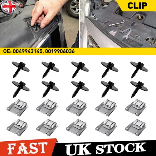 Engine undertray clips - engine,