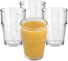 Small Tumblers Drinking Stackable Glasses Water Tumbler Juice Glass Set 6 170ml