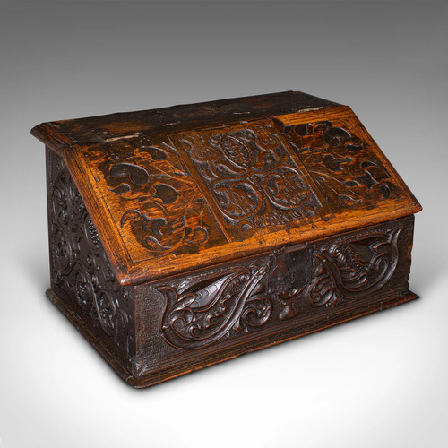 Antique verger bible box - bible,