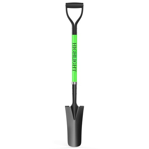 Drain spade shovel - spade, 45inch