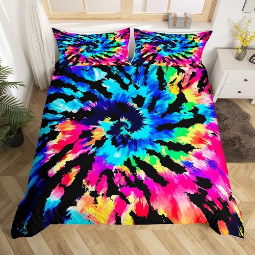Tie dye comforter cover set - tie,