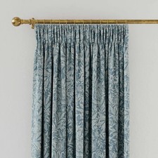 Joules Twilight Ditsy Lined Curtains in Duck Egg, W167 DROP183cm