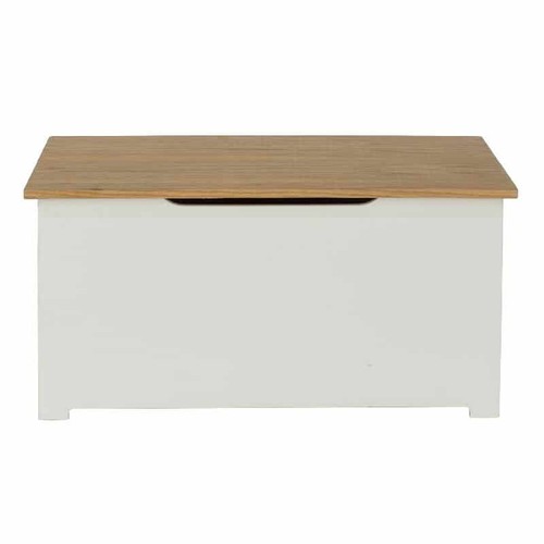 White oak ottoman blanket box - ottoman,
