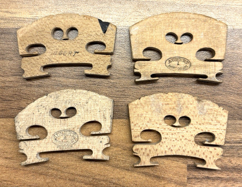 Four violin bridges aubert - four, bridges,