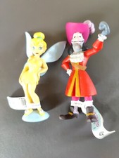 Disney Bullyland TINKERBELL And Hook Figure Cake Topper Brand New  Peter Pan