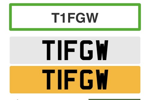 Fgw private number plate - t1,