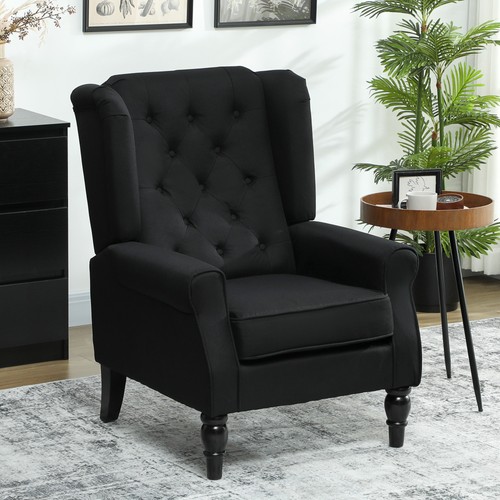 Wingback accent chair - accent, faux