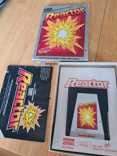 Atari 2600 reactor boxed - reactor,