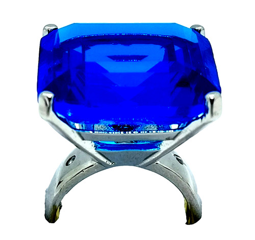 Asscher cut london blue topaz - london,