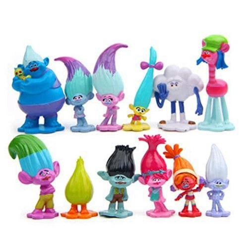 12pcs troll dolls action - troll,