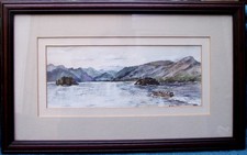 Watercolour of Scottish Loch