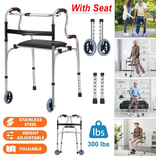 Folding walking frame - folding,