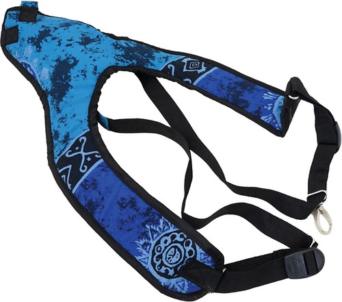 Viking blue black djembe strap - viking, blue/black