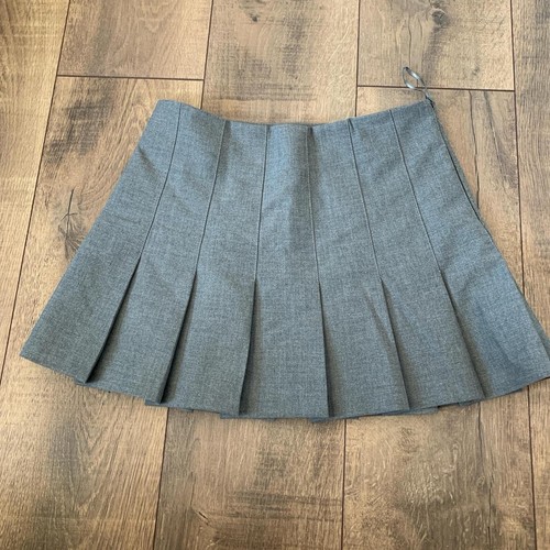 Zara pleated skirt grey - grey, size