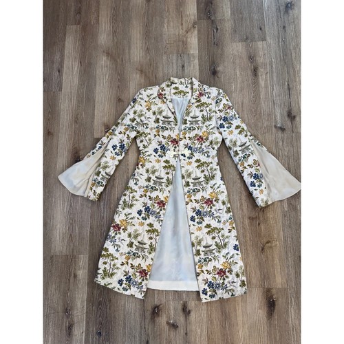 Vtg chinoiserie pagoda floral - vtg,