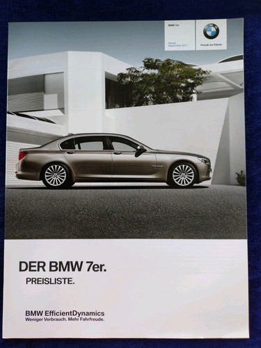 Bmw series price list - bmw, 7