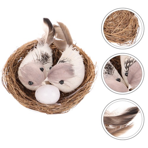 Simulation birds nest decor - birds,