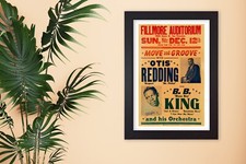 Framed Otis Redding B.B King