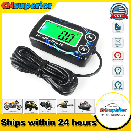 Digital tachometer hour meter - tachometer,