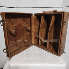 Vtg Faux Leather Hardsided