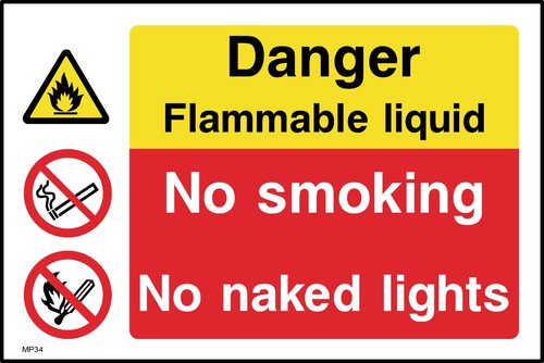 Danger flammable liquid - flammable,