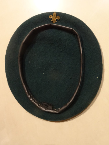 Scout green beret with - green,