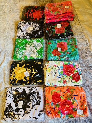Spanish embroidered shawl - spanish,