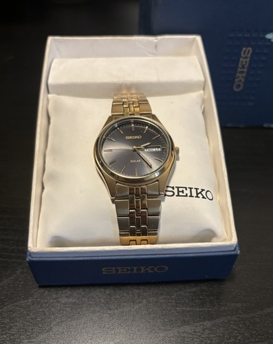 Seiko solar watch men 37mm - solar,