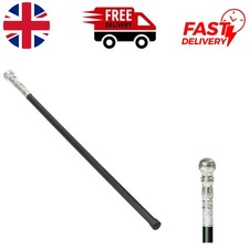 Fancy Black Cane with Silver