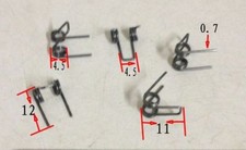 New 6pcs Wire diameter: 0.7mm Double torsion spring Torsion spring