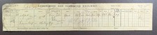 1906 Lancashire & Yorkshire Railway Nelson to Colne Consignment Note