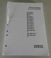 Parts Catalog / Spare Parts List Volvo Penta Marine Diesel Engines D6 06/2015